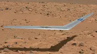 Drone ini memiliki nama yang cukup panjang, `Preliminary Research Aerodynamic Design to Land on Mars` atau disingkat Prandtl-m (ubergizmo)