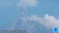 Gunung Semeru kembali erupsi pada Jumat (14/6/2024), pukul 07.42 WIB. (Liputan6.com/ Dok PVMBG)