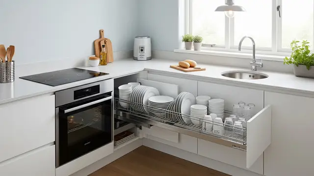 Rak Piring Tarik untuk Kitchen Set