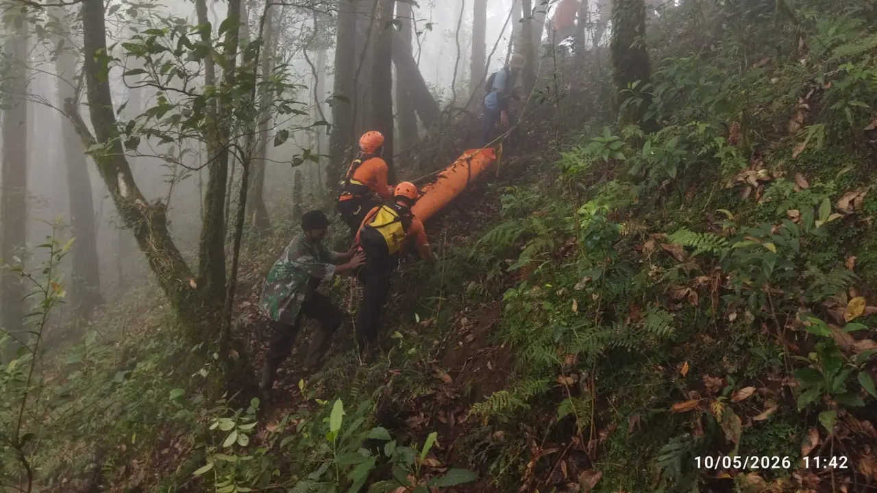 Sempat Dinyatakan Hilang, Jasad Made  Dibya Dievakuasi Dari Jurang Sedalam 9 Meter