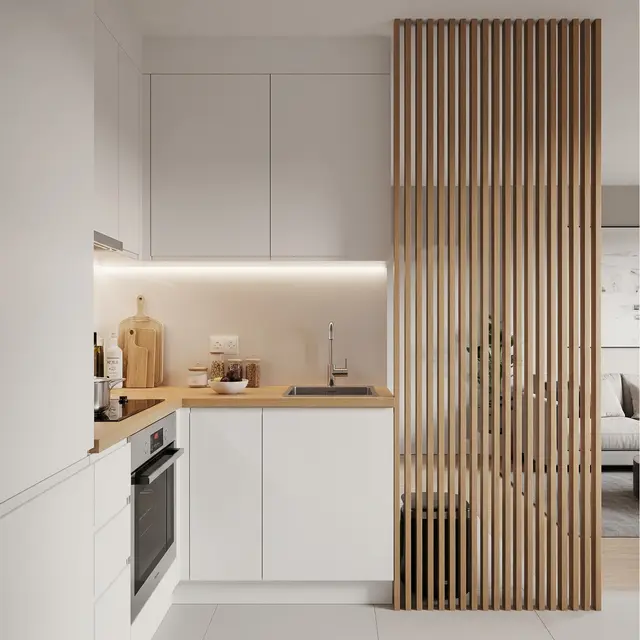 Contoh Dapur Kecil yang Tidak Menyebarkan Bau Masakan ke Seluruh Rumah (AI Generated)