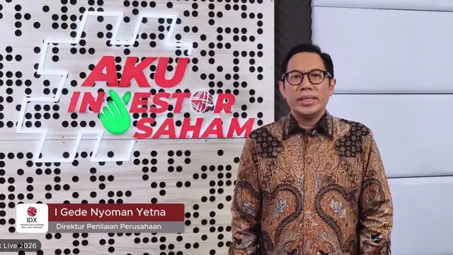 Direktur Penilaian Perusahaan BEI, I Gede Nyoman Yetna, dalam Pembukaan Public Expose Live 2026, Selasa (9/6/2026). (Liputan6.com/Tira)