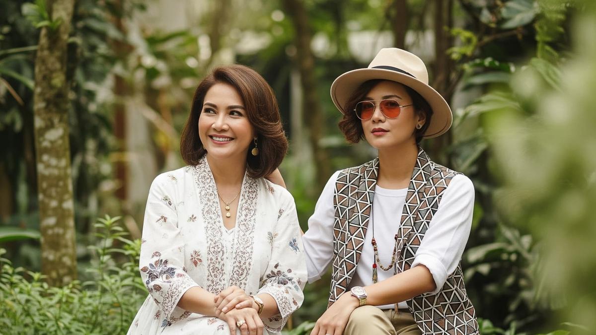 10 Model Baju Batik untuk Usia 50-an, Tampil Awet Muda &amp; Stylish Seperti Remaja