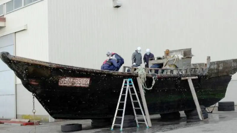 Sejumlah 'kapal hantu' terdampar di pesisir Jepang