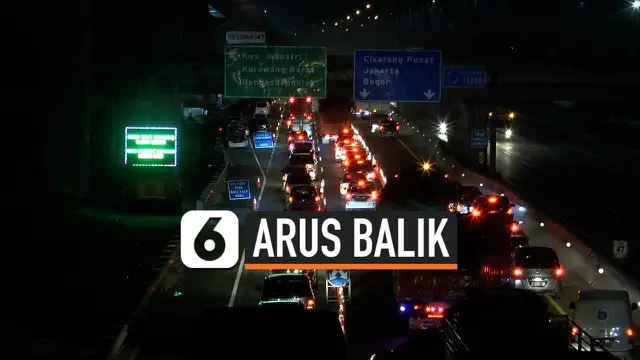 VIDEO: Pemudik Balik ke Jakarta, Tol Cikampek Merayap