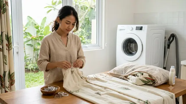 Cara Mencuci Gorden di Mesin Cuci Tanpa Merusak
