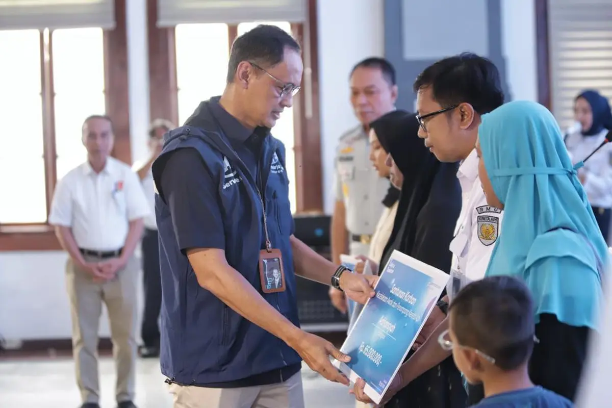 Korban meninggal kecelakaan kereta api antara Turangga dengan KA Bandung Raya di Cicalengka, Kabupaten Bandung, Jawa Barat, mendapatkan santunan dari PT Jasa Raharja Putera.
