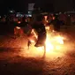Serunya Turnamen Sepakbola Api Jelang Hari Santri di Brebes (Liputan6.com/Fajar Eko Nugroho)