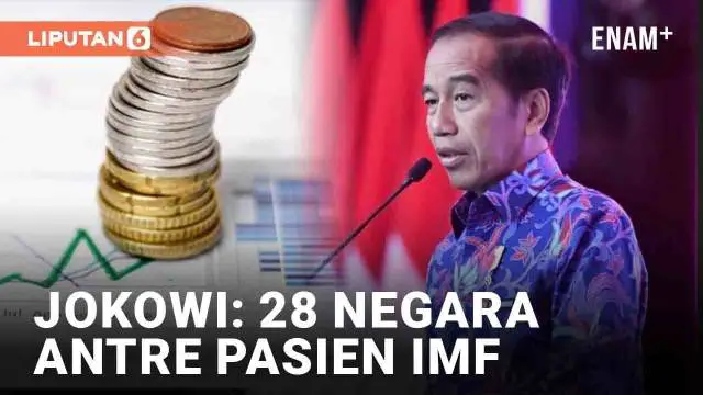 Presiden Joko Widodo membuka Investor Daily Summit 2022 (11/10/2022). Dalam kesempatan itu, ia melontarkan pesan soal ketidakpastian ekonomi global. Ia menyebut adanya antrian 28 negara untuk menjadi pasien IMF.
