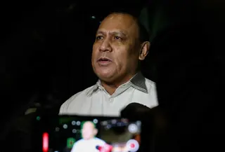 Firli Bahuri juga menyebut surat pengunduran diri sudah dia sampaikan kepada Presiden Jokowi melalui Menteri Sekretaris Negara (Mensesneg). (Liputan6.com/Herman Zakharia)