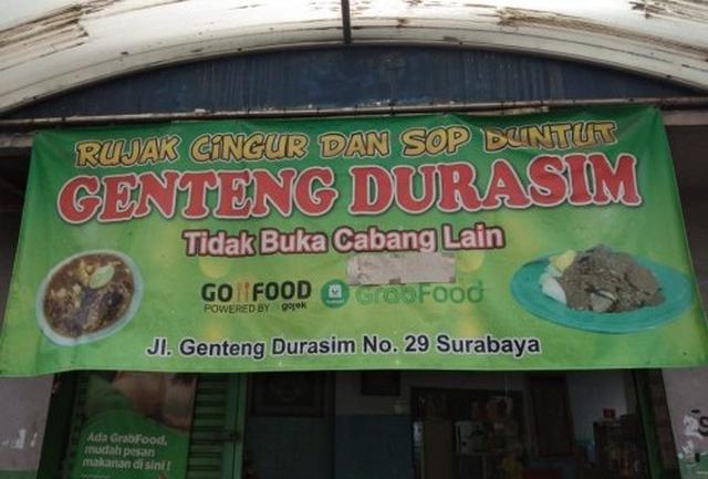 1. Rujak Cingur Genteng Durasim