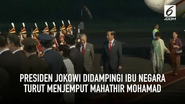 Tiba di Indonesia, Istri PM Mahathir Mohamad Pilih Busana Kontras dari Ibu Iriana Jokowi