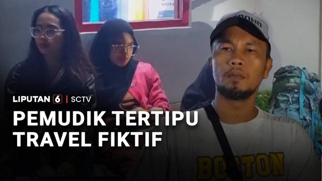 Niat hati berlebaran di kampung halaman, sirna dan uang pun melayang. Ada lima pemudik dari Jakarta dan Tangerang, serta seorang sopir taksi online, diduga jadi korban biro perjalanan fiktif.