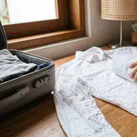 Cara Menghilangkan Kusut pada Baju dari Koper Tanpa Setrika (AI Generated)