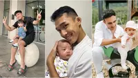 Artis pria jadi ayah pertama kali di tahun 2024. (sumber: Instagram/denny_caknan/jonatanchristieofficial/indrabrotolaras)
