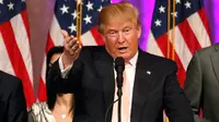Calon presiden Amerika Serikat (AS), Donald Trump saat berkampanye di Mar-A-Lago Resort di Palm Beach, Florida (REUTERS/Joe Skipper)
