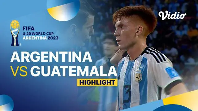 Berita video highlights Piala Dunia U-20, Argentina menang dengan skor telak 3-0 atas Guatemala, Rabu (24/5/23)