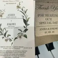 Undangan pernikahan atas nama Anies dan Jokowi viral di media sosial.