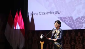 Kepala Eksekutif Pengawas PEPK OJK Friderica Widyasari Dewi. Otoritas Jasa Keuangan (OJK) secara resmi meluncurkan Peta Jalan Pengawasan Perilaku Pelaku Usaha Jasa Keuangan, Edukasi dan Pelindungan Konsumen (PEPK) 2023-2027. (Dok. OJK)