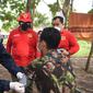 Kepala Badan Intelijen Daerah (Kabinda) Banten Brigjen TNI Cahyono Cahya Angkasa meninjau langsung penyelenggaraan vaksinasi door to door di wilayah Cilegon. (Istimewa)
