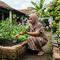 Cara membuat bedengan sayur dari bata bekas tanpa semen. [Gemini AI]