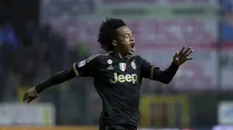 Pemain Juventus, Juan Cuadrado menjadi salah satu pencetak gol kemenangan timnya pada pekan ke-24 Liga Italia. (REUTERS/Max Rossi)