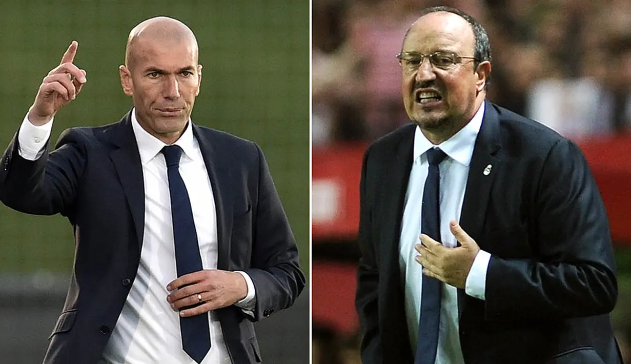 Kini dirinya dipercaya melatih Real Madrid menggantikan Rafael Benitez yang dipecat karena dianggap gagal menunjukan performa terbaik. (AFP/Cristina Quicler)