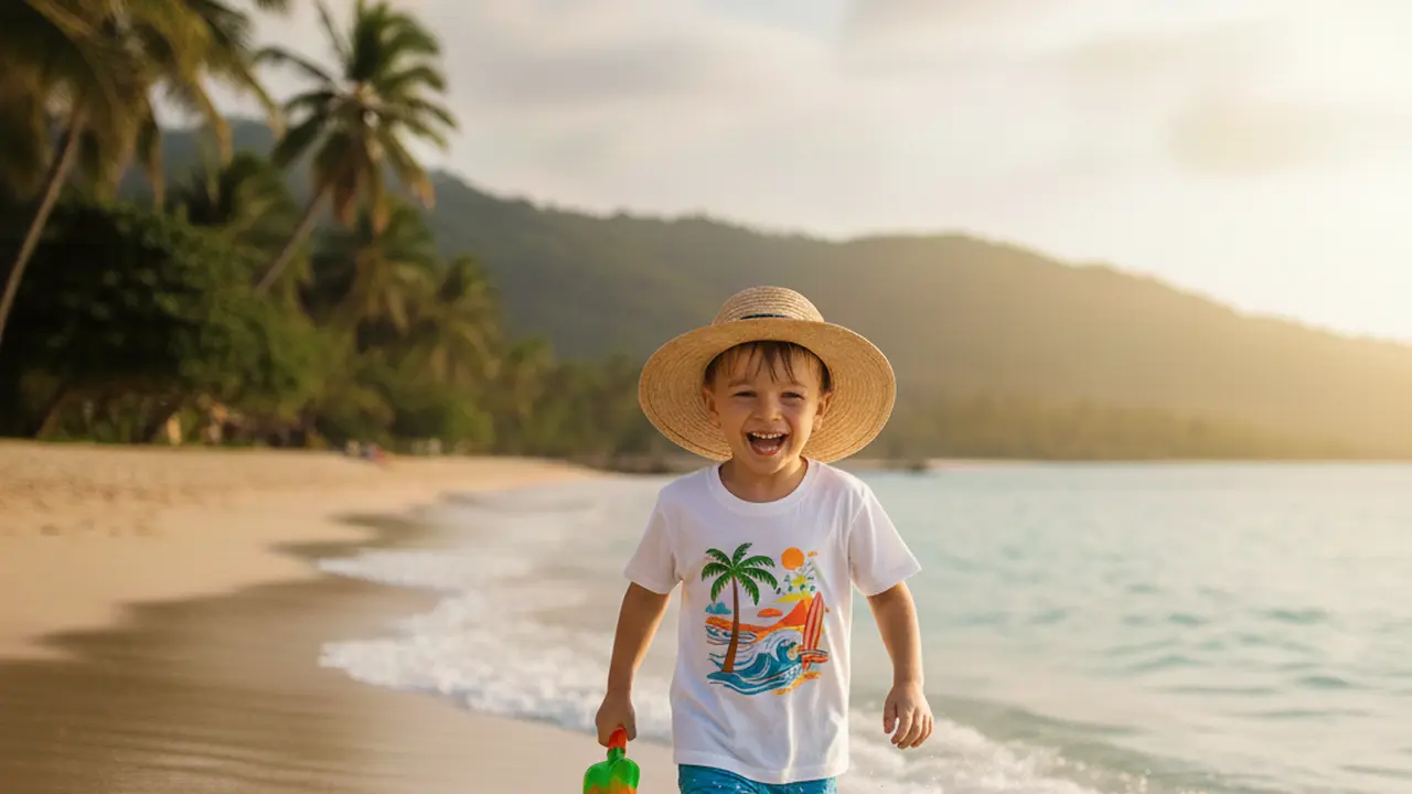 Outfit Anak Laki-Laki saat Liburan di Pantai