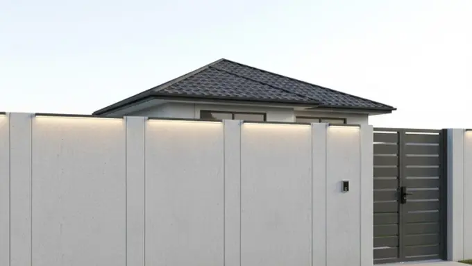 Pagar beton bertulang yang sangat kuat dan anti maling untuk kawasan perumahan/Ilustrasi Gemini AI