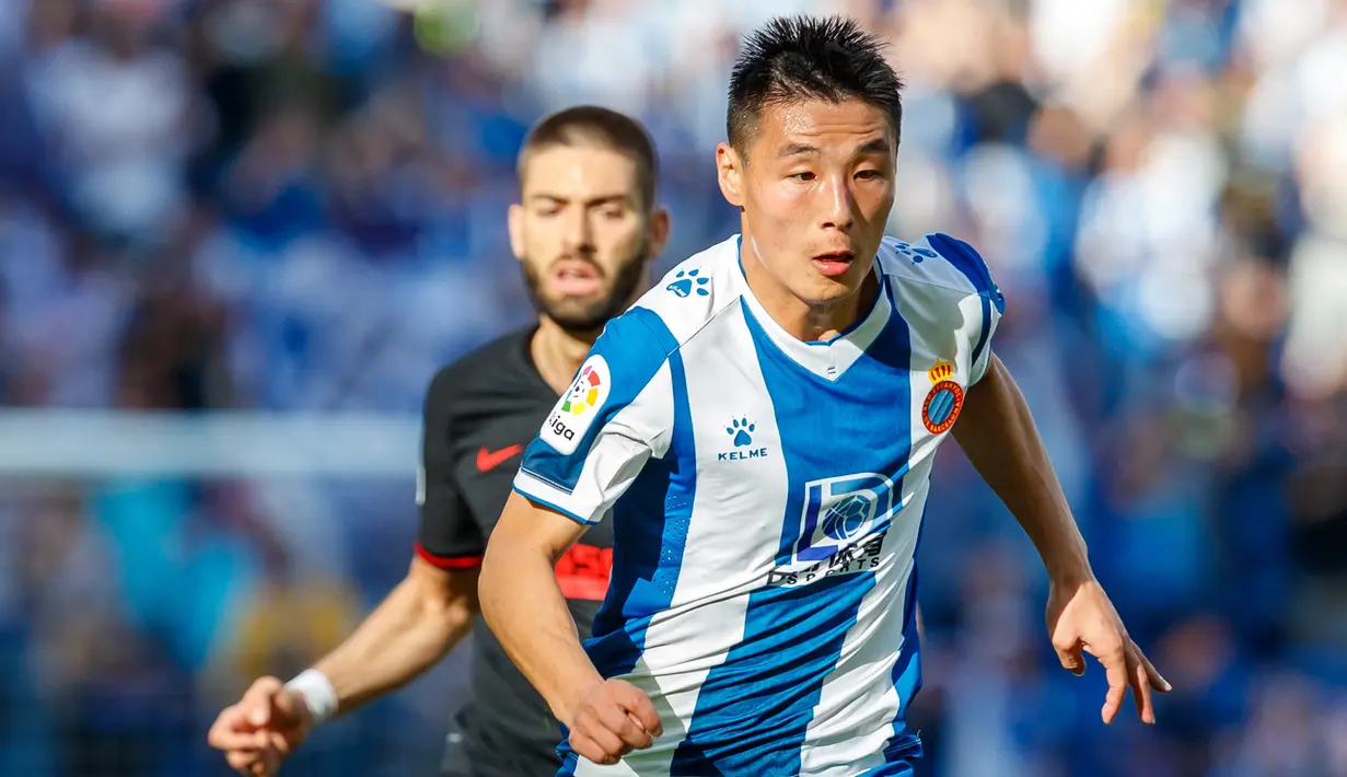 Penyerang asal Tiongkok ini menjadi top skorer tim dengan empat gol di LaLiga. (Foto/La Liga)