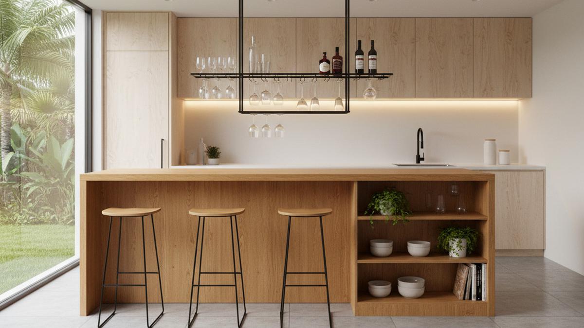 7 Model Dapur Bartender Minimalis, Desain Stylish yang Praktis untuk Rumah Modern 2025