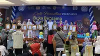 Emtek Group bersama YPP dan Yapena menggelar acara buka bersama 1.000 anak yatim piatu, disabilitas, dan duafa, di Gedung Serba Guna Masjid Baiturahman DPR, Jakarta, Minggu (31/3/2024). (Liputan6.com/ Delvira Hutabarat)