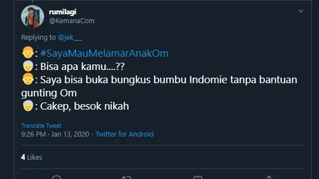7 Modal Nekat Netizen saat Lamar Anak Orang Ini Bikin Tepuk Jidat