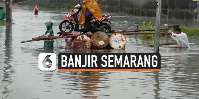VIDEO: Suasana Terkini Banjir Semarang, Jalur Pantura Terputus
