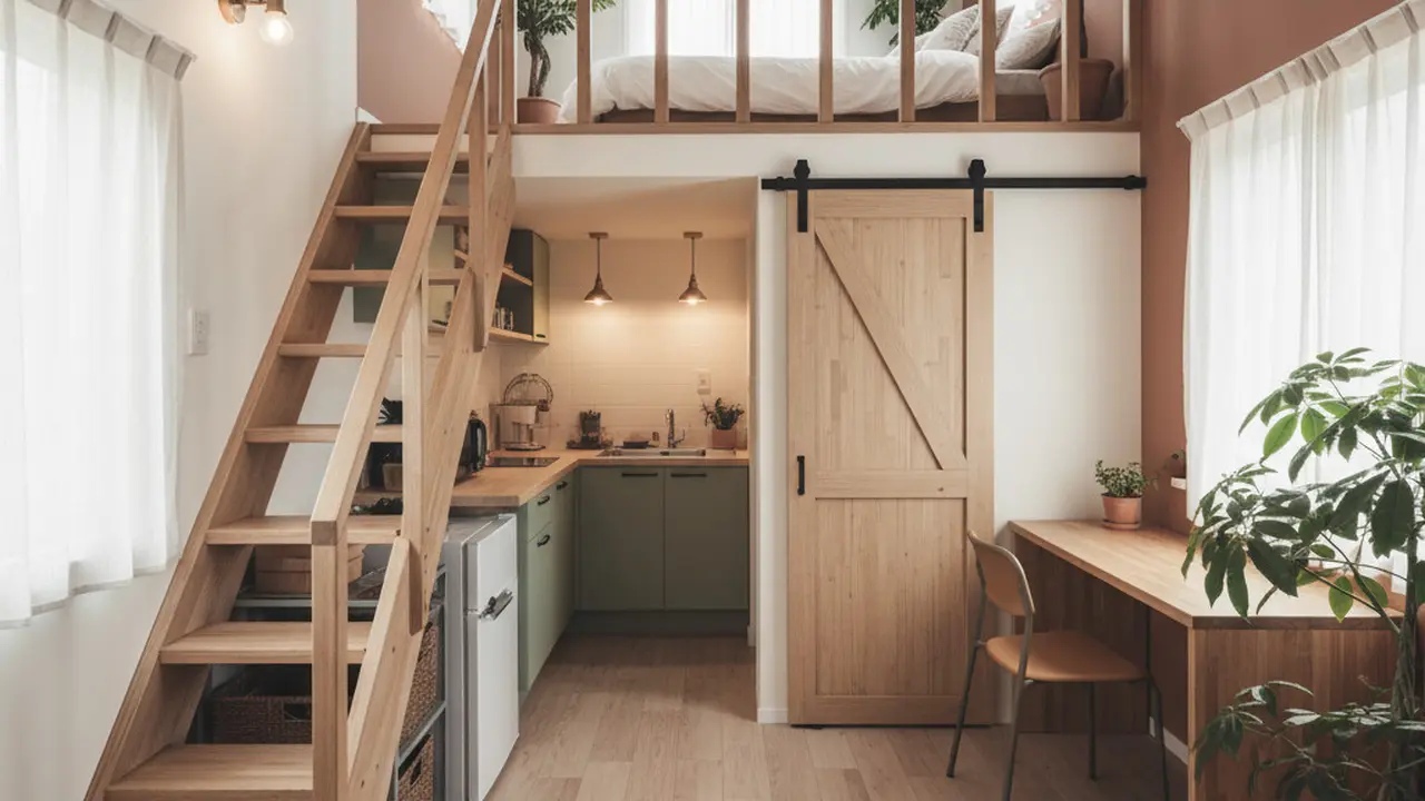 Inspirasi Kamar Tidur Mezzanine Hemat Ruang di Rumah Sempit