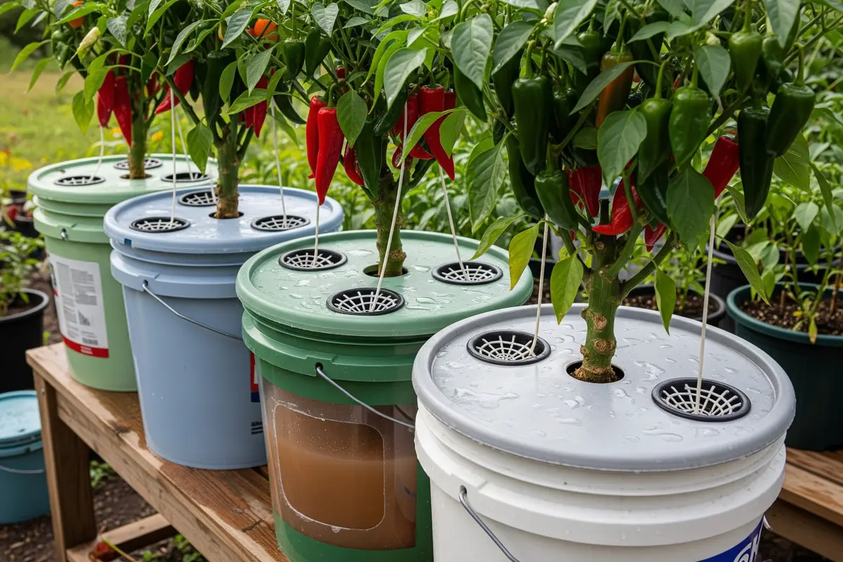 Desain Kebun Cabai Pakai Hydro Pot Sederhana Low Budget