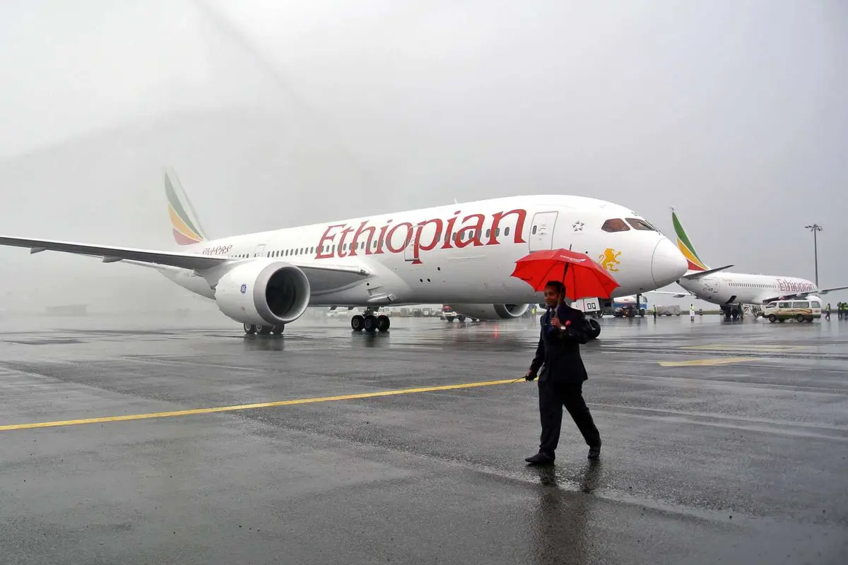 Pesawat Ethiopian Airlines (AFP/Jenny Vaughan)