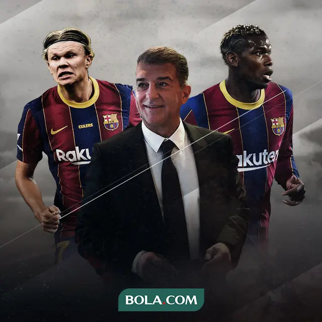 Joan Laporta, Paul Pogba dan Erling Haaland