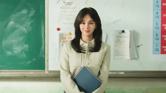 Han Ji Eun dalam drakor Study Group. ( TVING via Soompi)