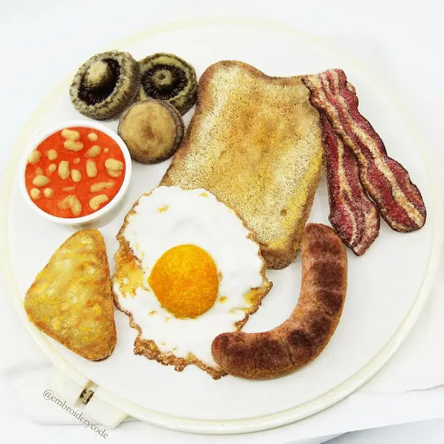 6 Potret Makanan Hasil Sulaman 3D Ini Sempurna Banget, Bikin Kagum