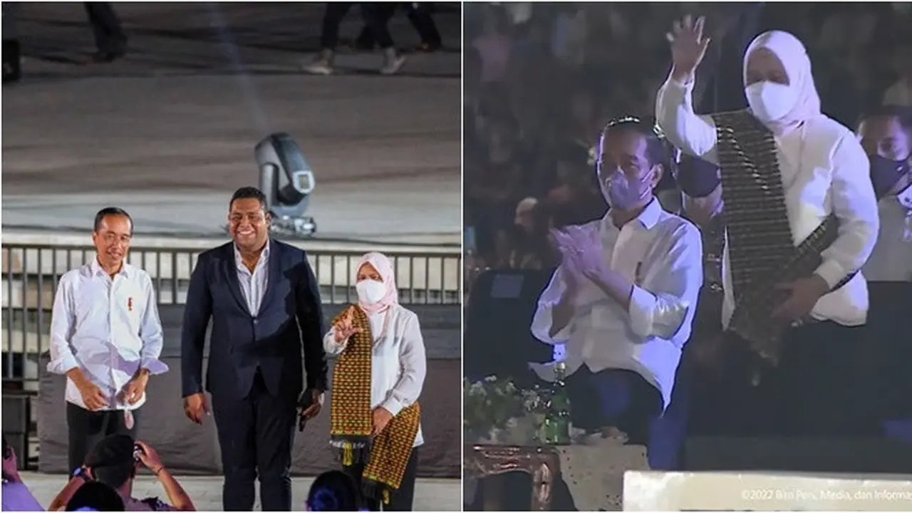 6 Momen Iriana Jokowi Lambaikan Tangan Ajak Andmesh Kamaleng Foto Bareng, Tuai Pujian