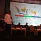 Menkominfo Rudiantara di acara Indonesia LTE Conference 2018. Liputan6.com/Tommy Kurnia