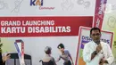 Direktur Utama PT KAI Commuter, Asdo Artriviyanto mengatakan kami inginnya semua bisa terlayani. Tidak hanya penumpang yang selain disabilitas tetapi penumpang disabilitas juga bisa dilayani. (Liputan6.com/Herman Zakharia)