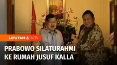 Setelah bertemu dengan tokoh Partai Golkar Aburizal Bakrie, Ketua Umum Partai Gerindra Prabowo Subianto kembali melakukan silaturahmi politik ke kediaman tokoh senior Golkar, Jusuf Kalla, di kawasan Kebayoran Baru, Jakarta Selatan.