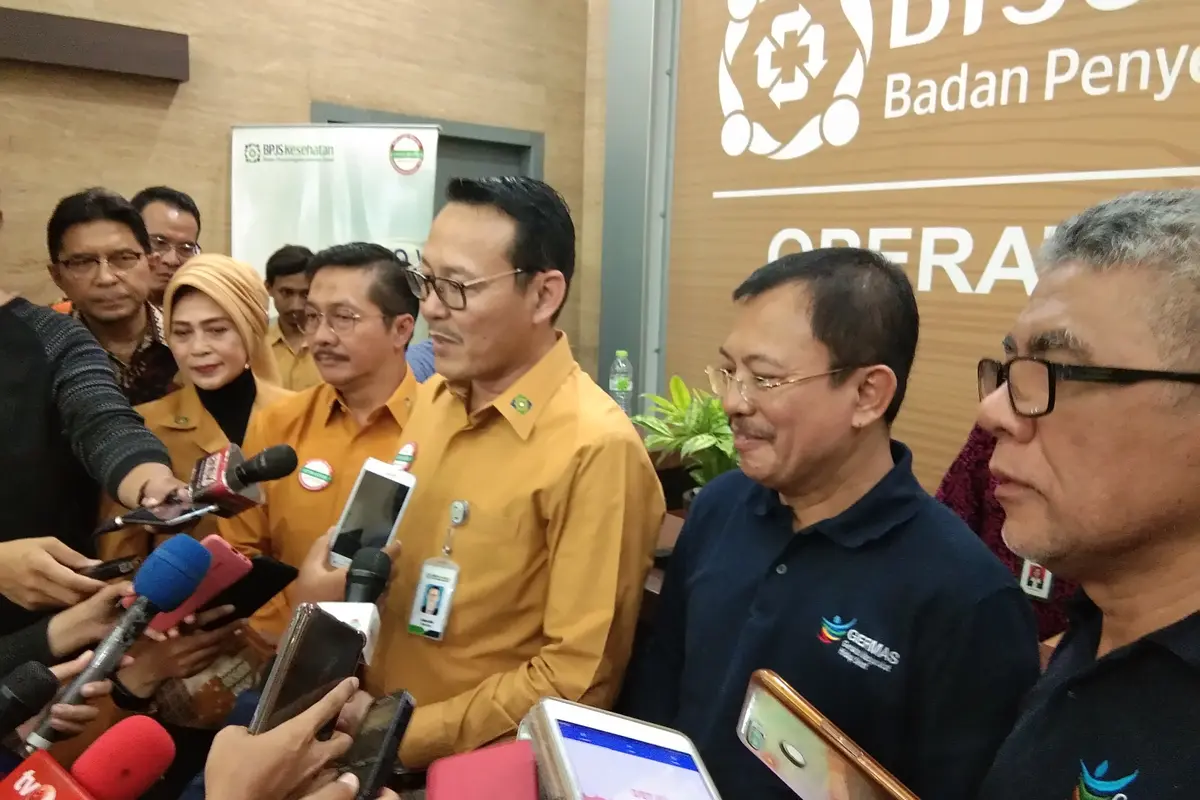 Menkes Terawan bersama Dirut BPJS Kesehatan Fachmi Idris (Foto: Liputan6.com/Giovani Dio)