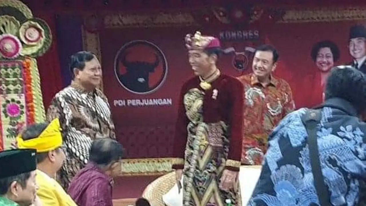 Kepala Badan Intelijen Negara (BIN) turut hadir saat Prabowo, Jokowi dan Megawati bertemu di arena kongres PDIP. (Istimewa)