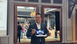 Huawei MatePad 12X resmi hadir di Indonesia dengan bodi ultra tipis 5,9 mm, bobot ringan 555 gram.(Liputan6.com/Arief Ferdian Maulana)