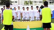 Timnas Myanmar U-22 di SEA Games 2019. (Bola.com/Dok. MFF)