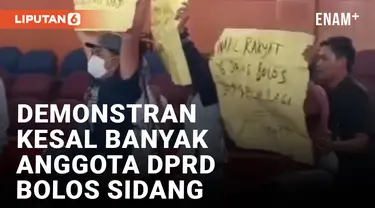 Massa LSM Geruduk Ruang Rapat DPRD Depok saat Sidang Paripurna