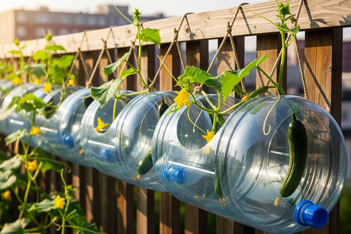 6 Ide Kebun Timun Gantung dari Galon Air Mineral Bekas, Solusi Berkebun Hemat